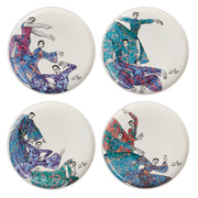 DINNER PLATE SET OF 4 - dancing girls