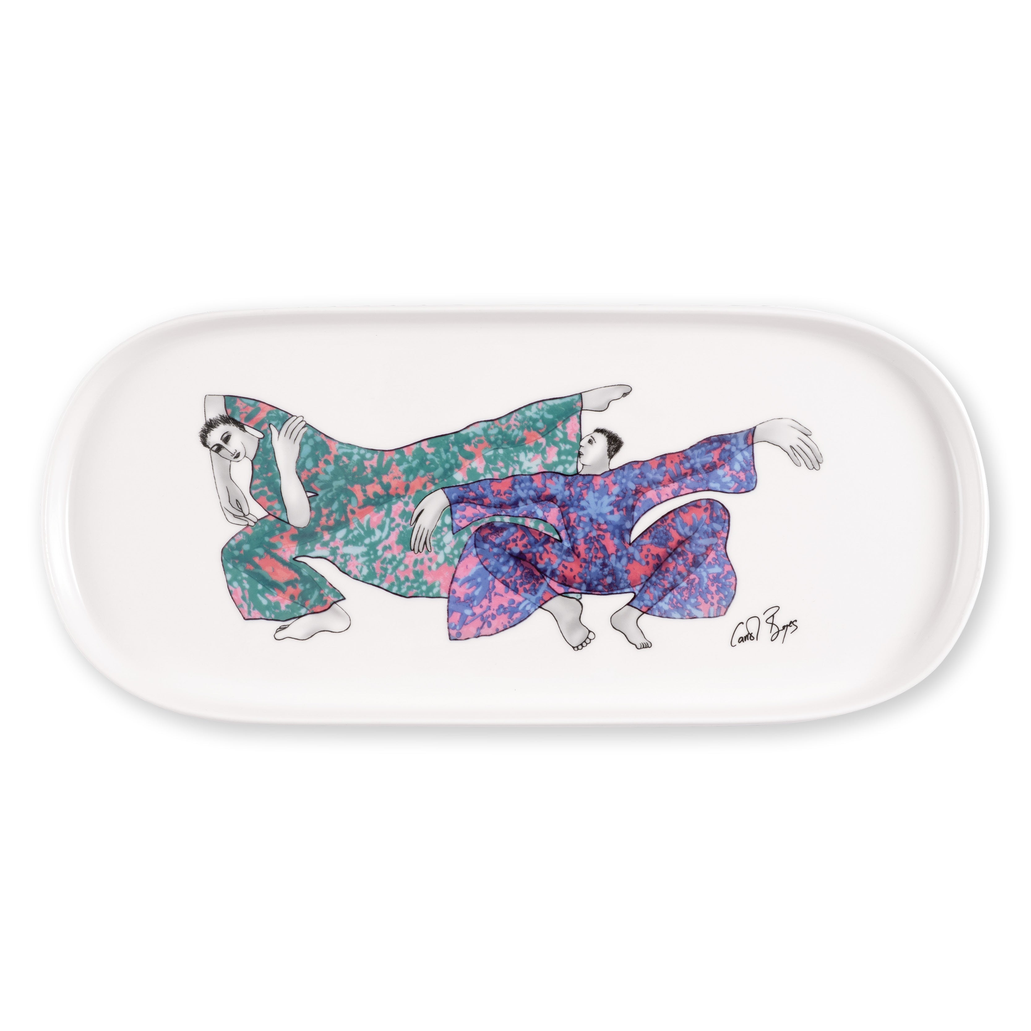 PLATTER OVAL - dancing girls
