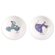 SNACK BOWL SET OF 2 - dancing girls