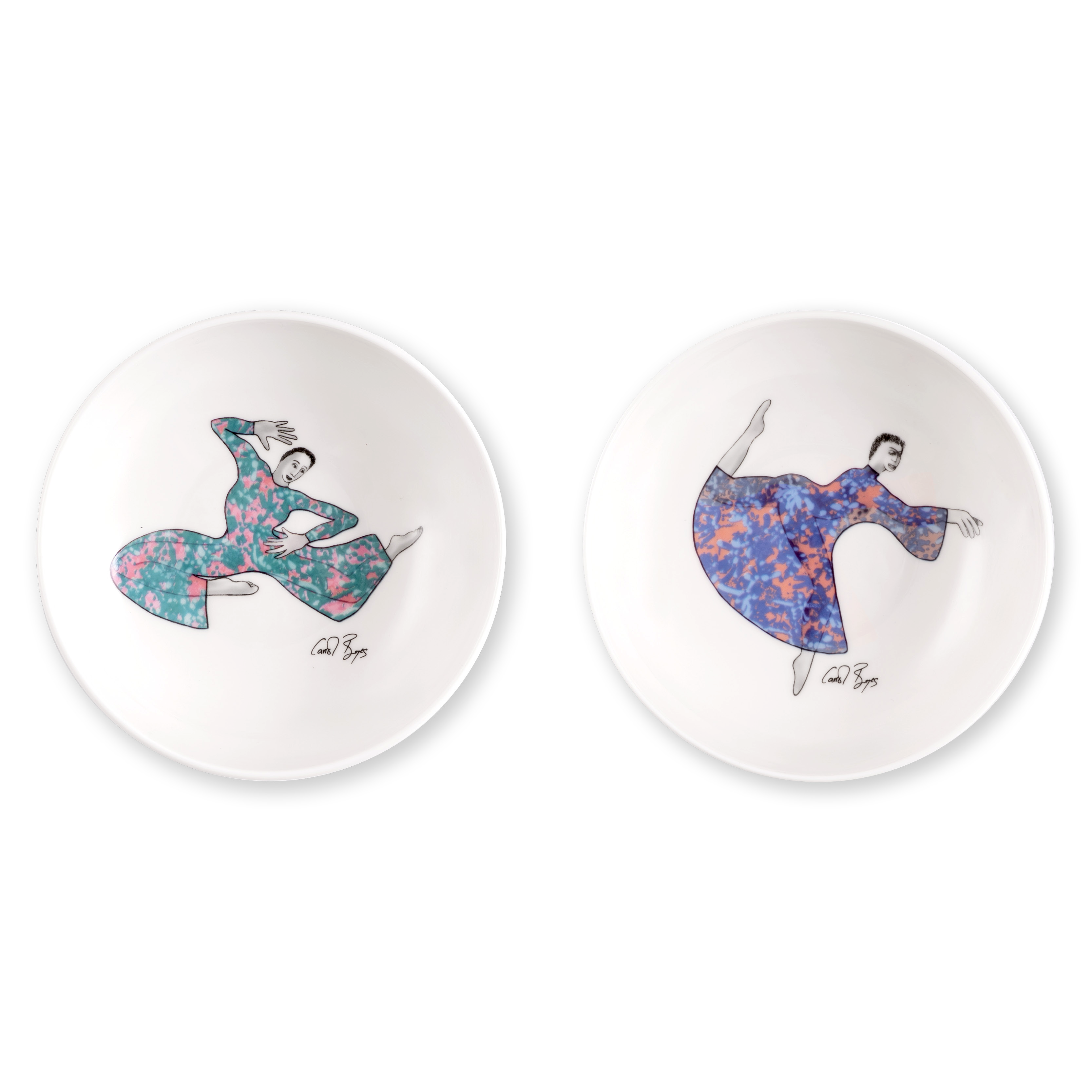 SNACK BOWL SET OF 2 - dancing girls