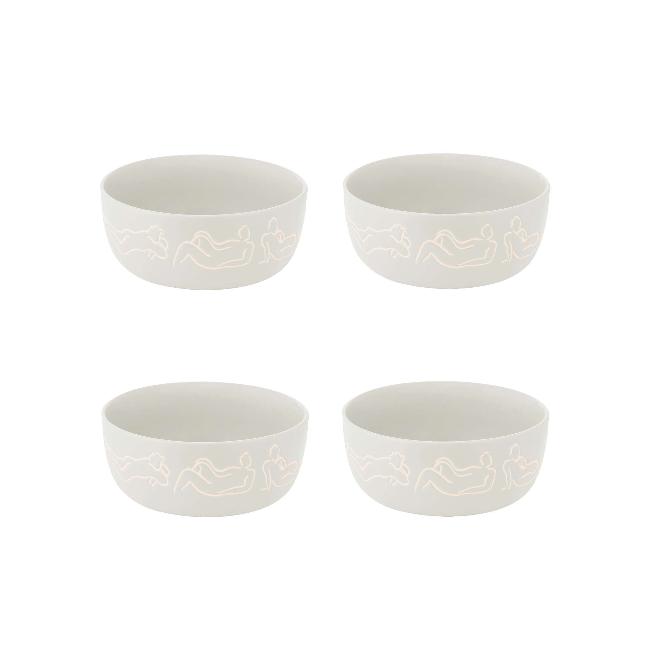 CEREAL / SOUP BOWL SET OF 4 - luxe loungers - sand