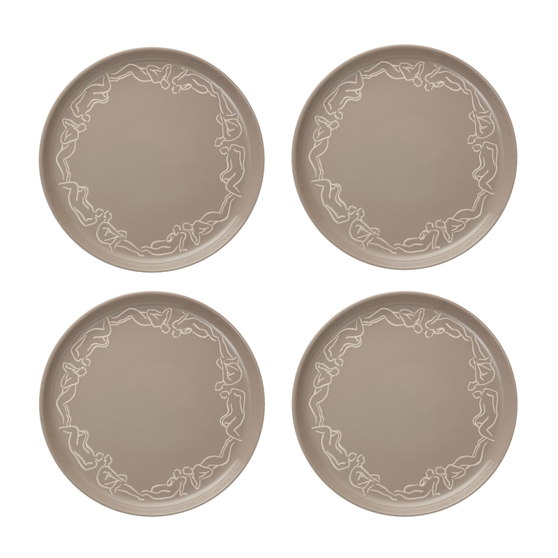 DINNER PLATE SET OF 4 - luxe loungers - stone