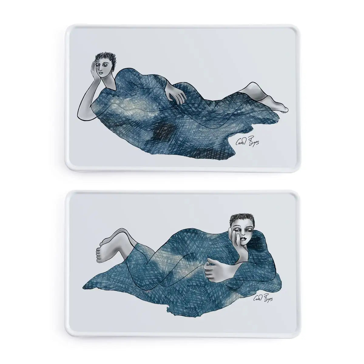 Platter Rectangle Set Of 2 - Indigo Girls