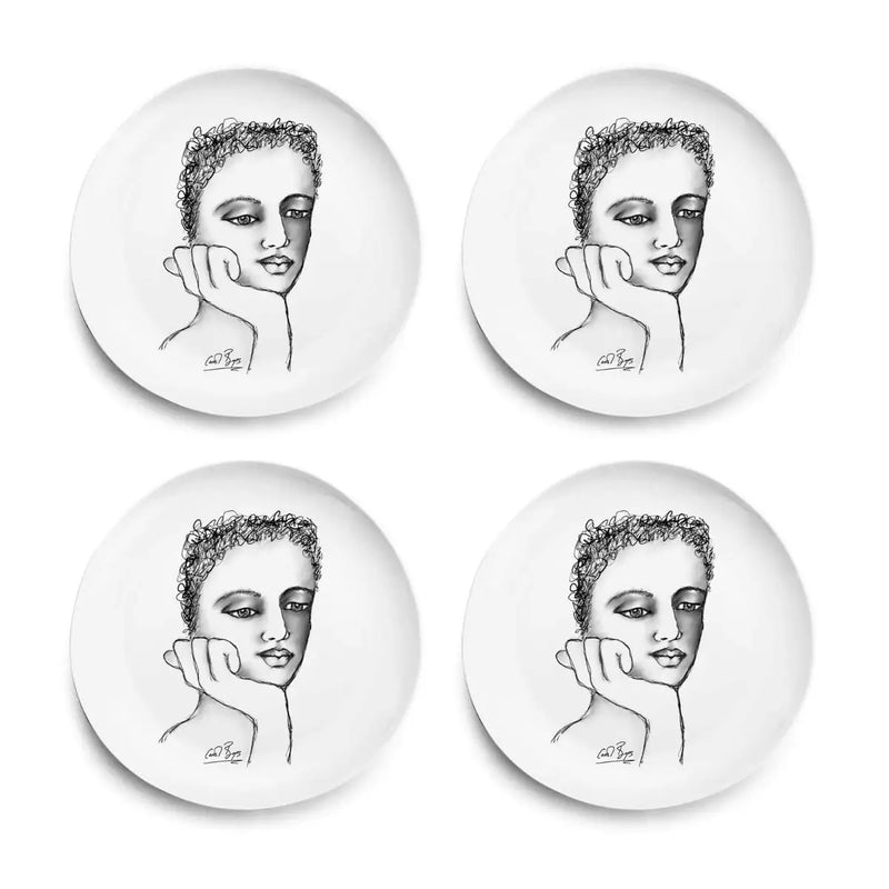 Side Plate Set Of 4 - Just A Thought