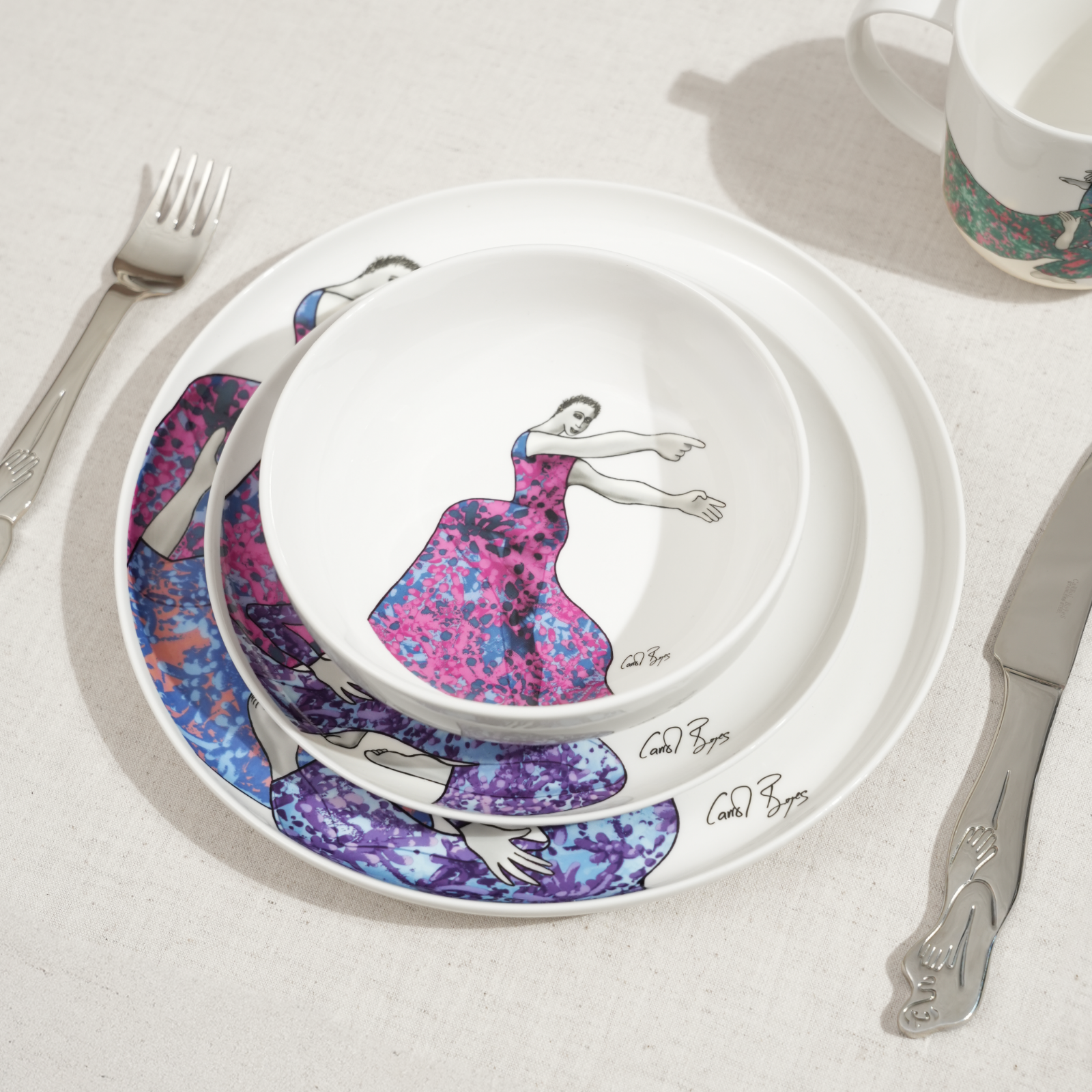 DINNERWARE 12pc SET - dancing girls