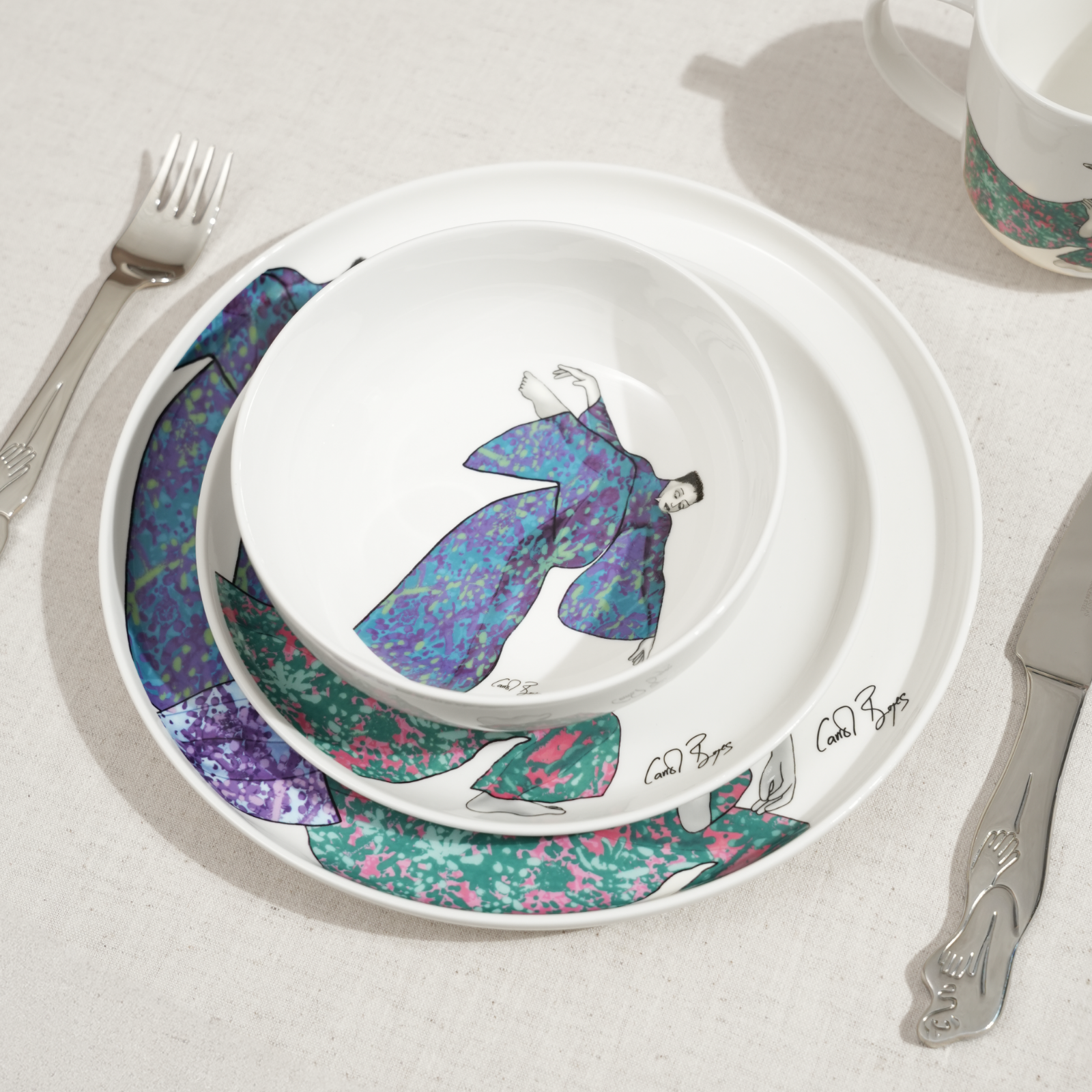 DINNERWARE 12pc SET - dancing girls