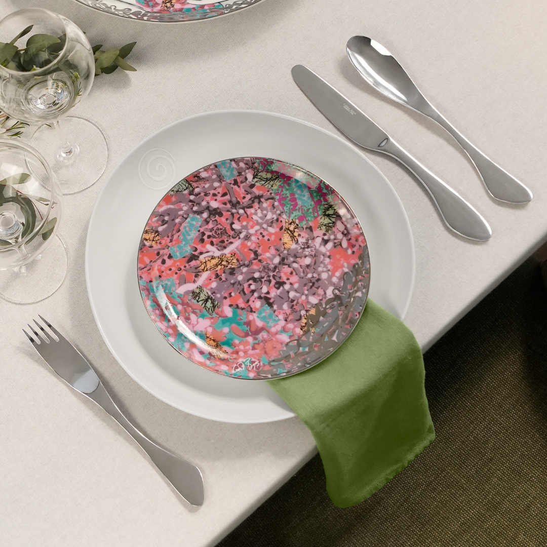 Side Plate Set Of 2 - Rosy