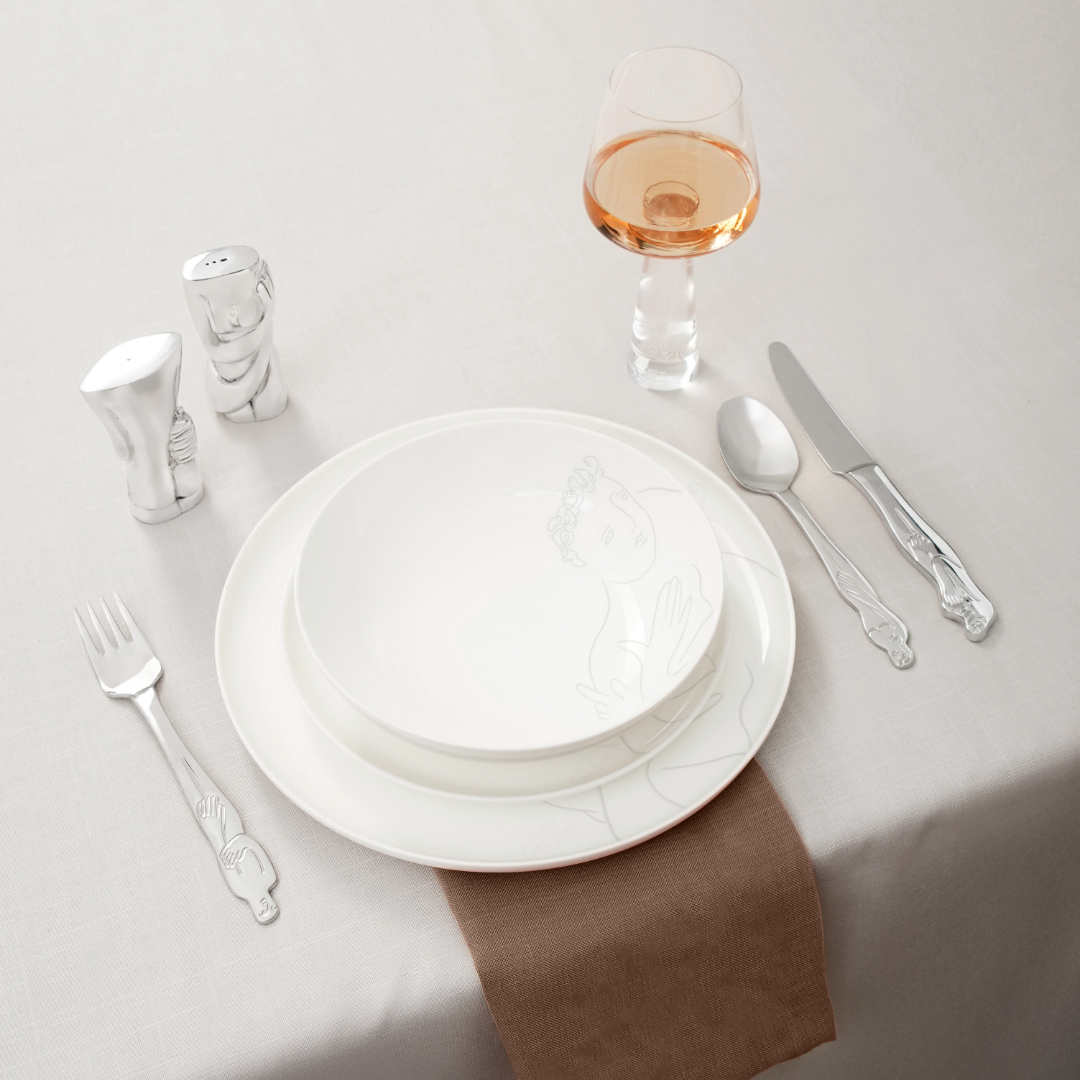 Cereal / Soup Bowl Set Of 4 - Sketchbook Grey