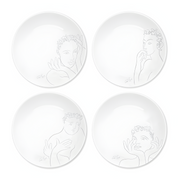 Dinner Plate Set Of 4 - Sketchbook Grey