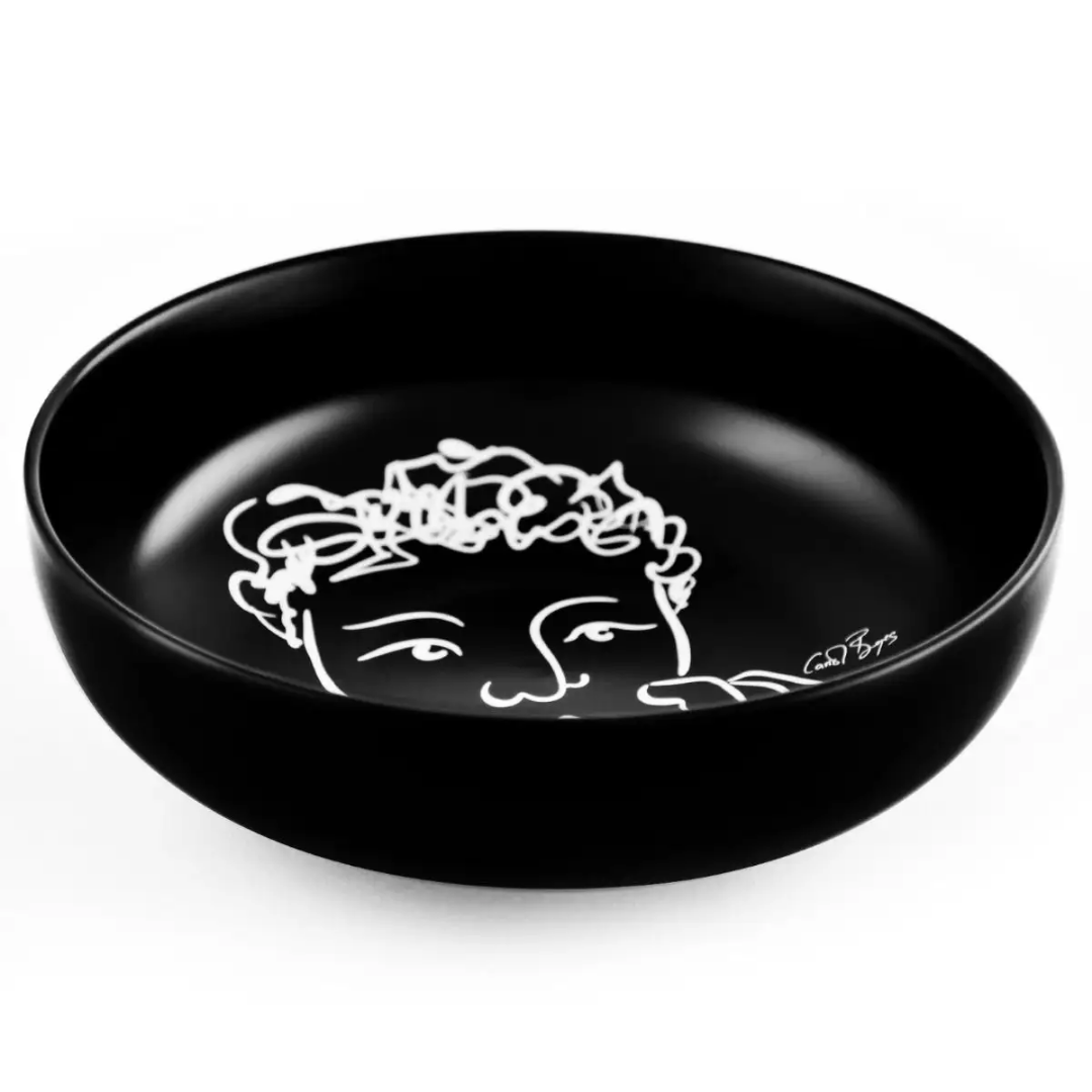 Cereal / Soup Bowl Set Of 4 - Sketchbook Black