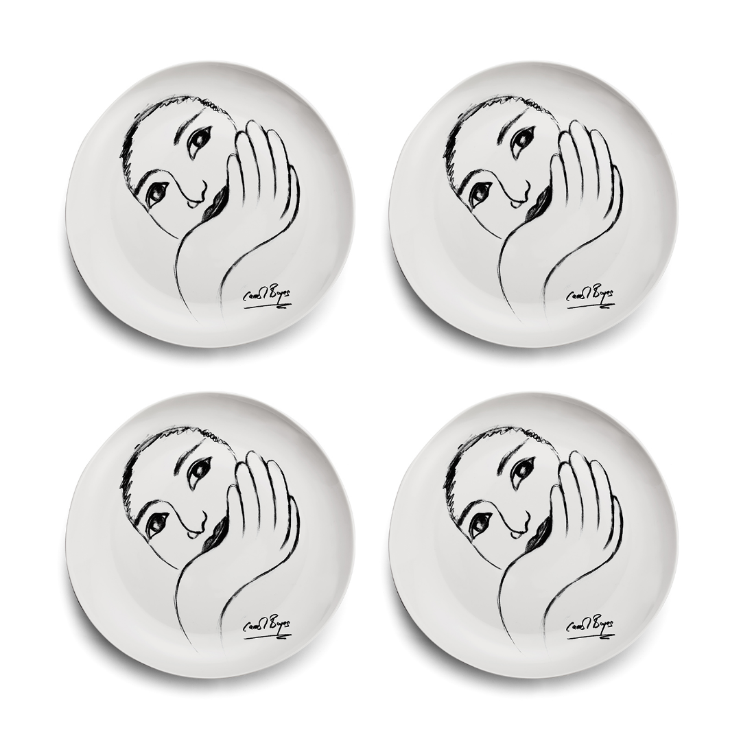 Dinner Plate Set Of 4 - Face Facts