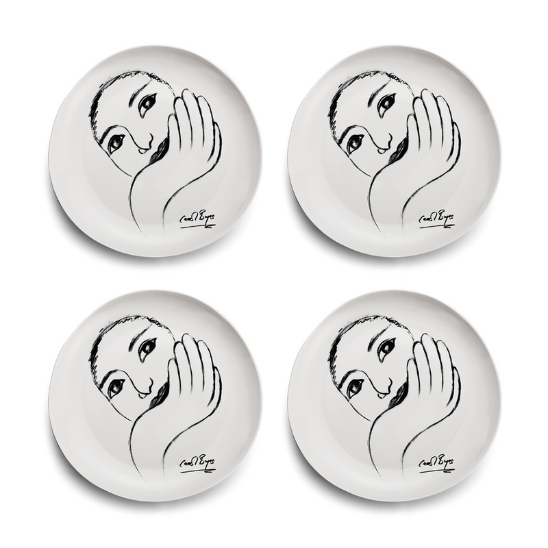 Dinner Plate Set Of 4 - Face Facts