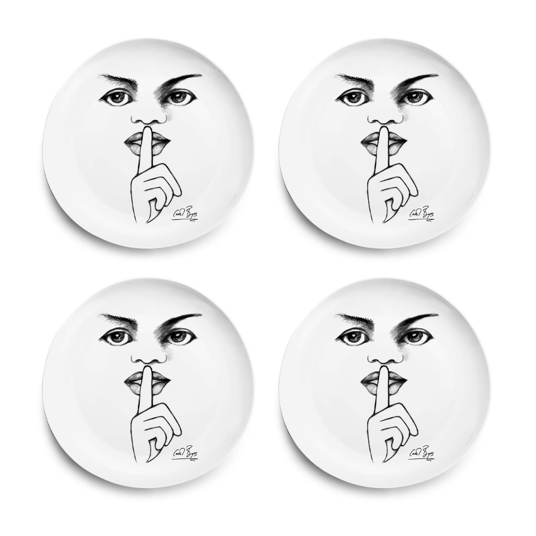 Dinner Plate Set Of 4 - It'S A Secret!