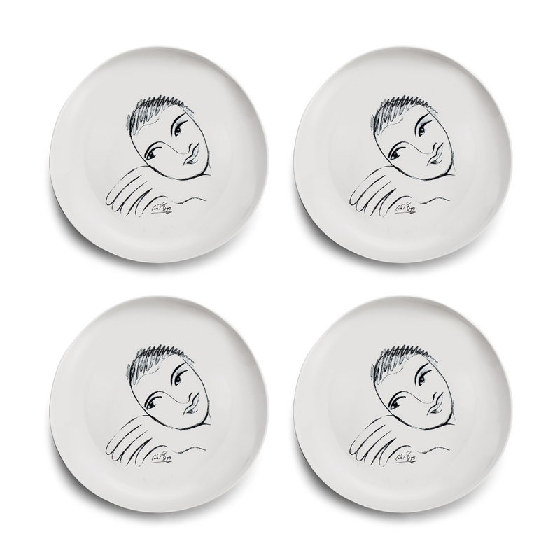 Dinner Plate Set Of 4 - Let'S Face It!
