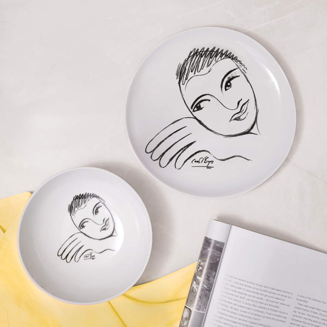 Dinner Plate Set Of 4 - Let'S Face It!