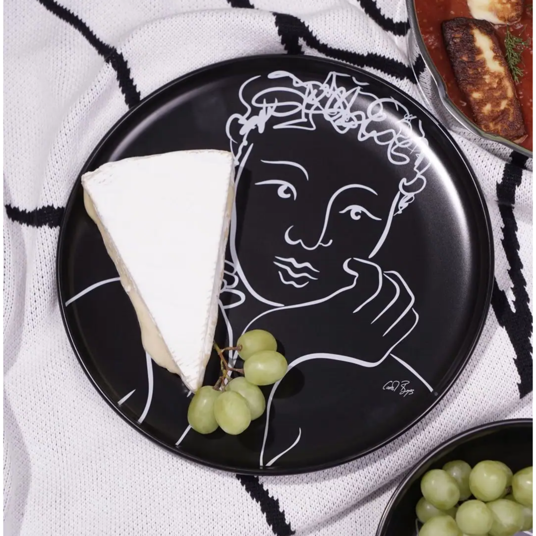 Dinner Plate Set Of 4 - Sketchbook Black