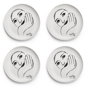 Side Plate Set Of 4 - Face Facts