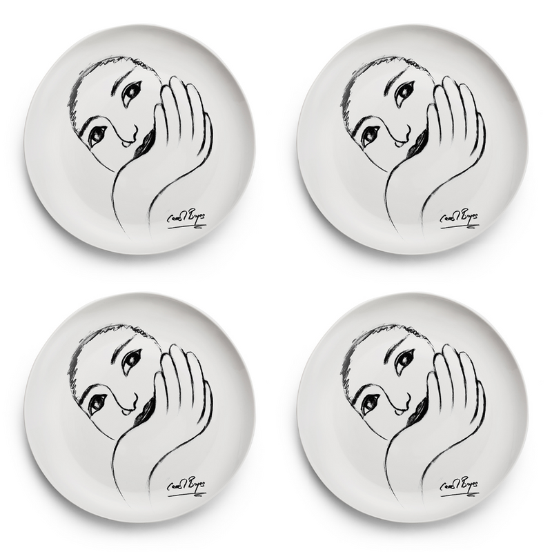 Side Plate Set Of 4 - Face Facts