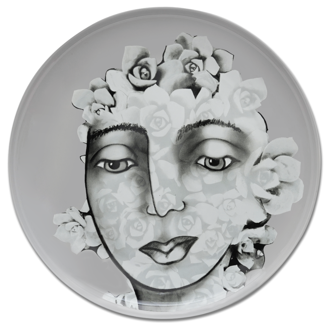 Dinner Plate Set Of 4 - Succulent Faces