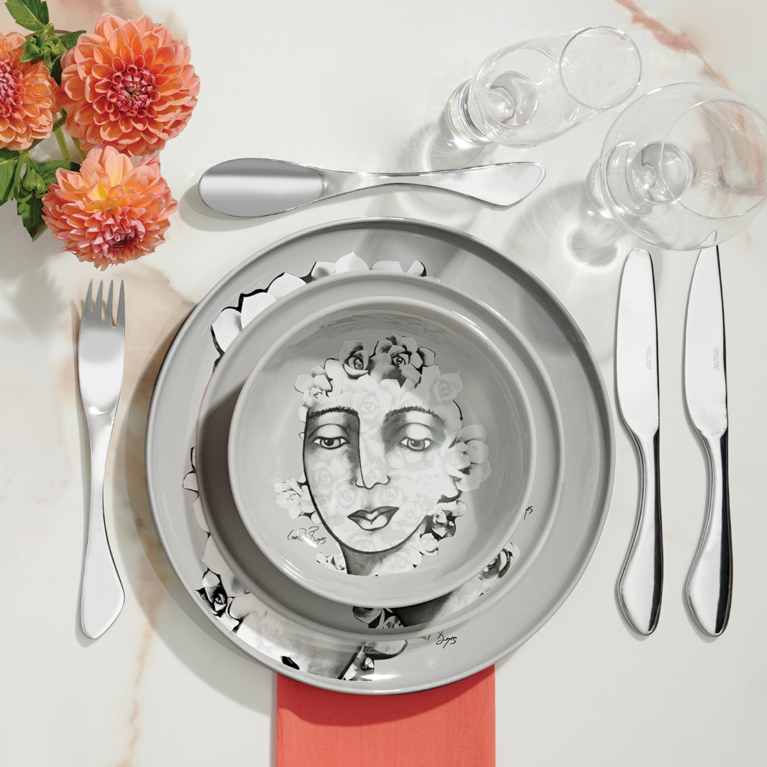 Dinnerware 12Pc Set - Succulent Faces
