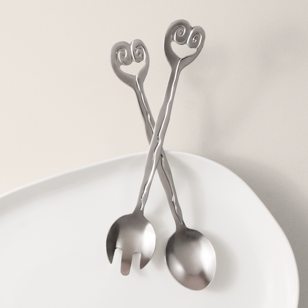 Salad Servers - Hanging Wave