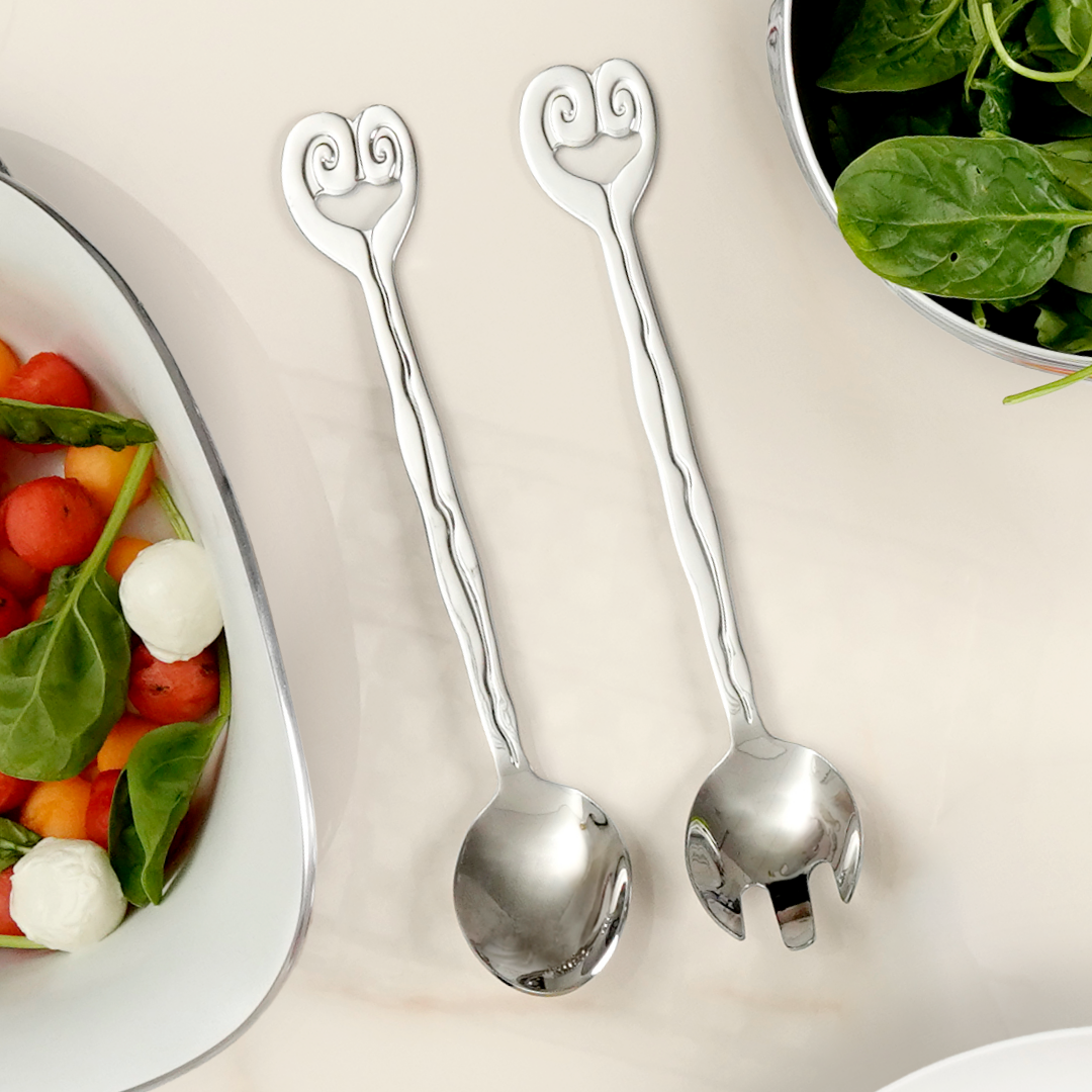 Salad Servers - Hanging Wave