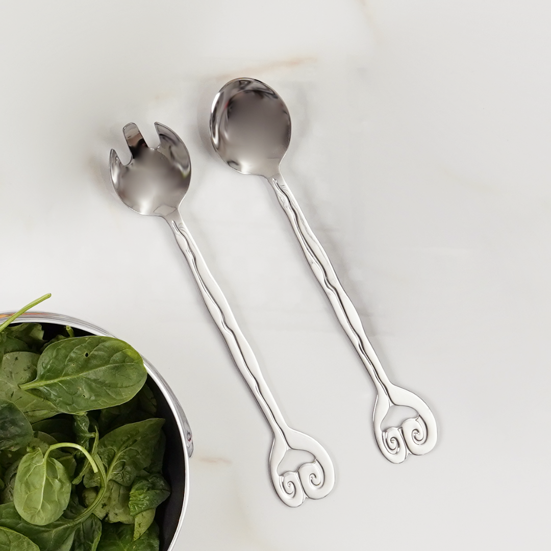 Salad Servers - Hanging Wave