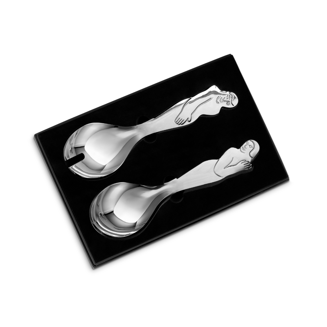 Deep Salad Servers - Woman Man