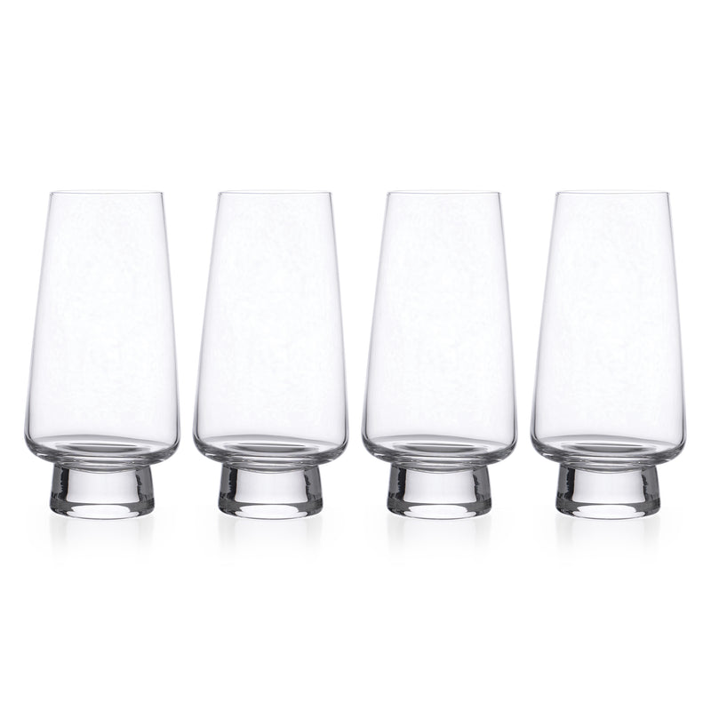 FOOTED HI BALL GLASS SET OF 4 - baobab