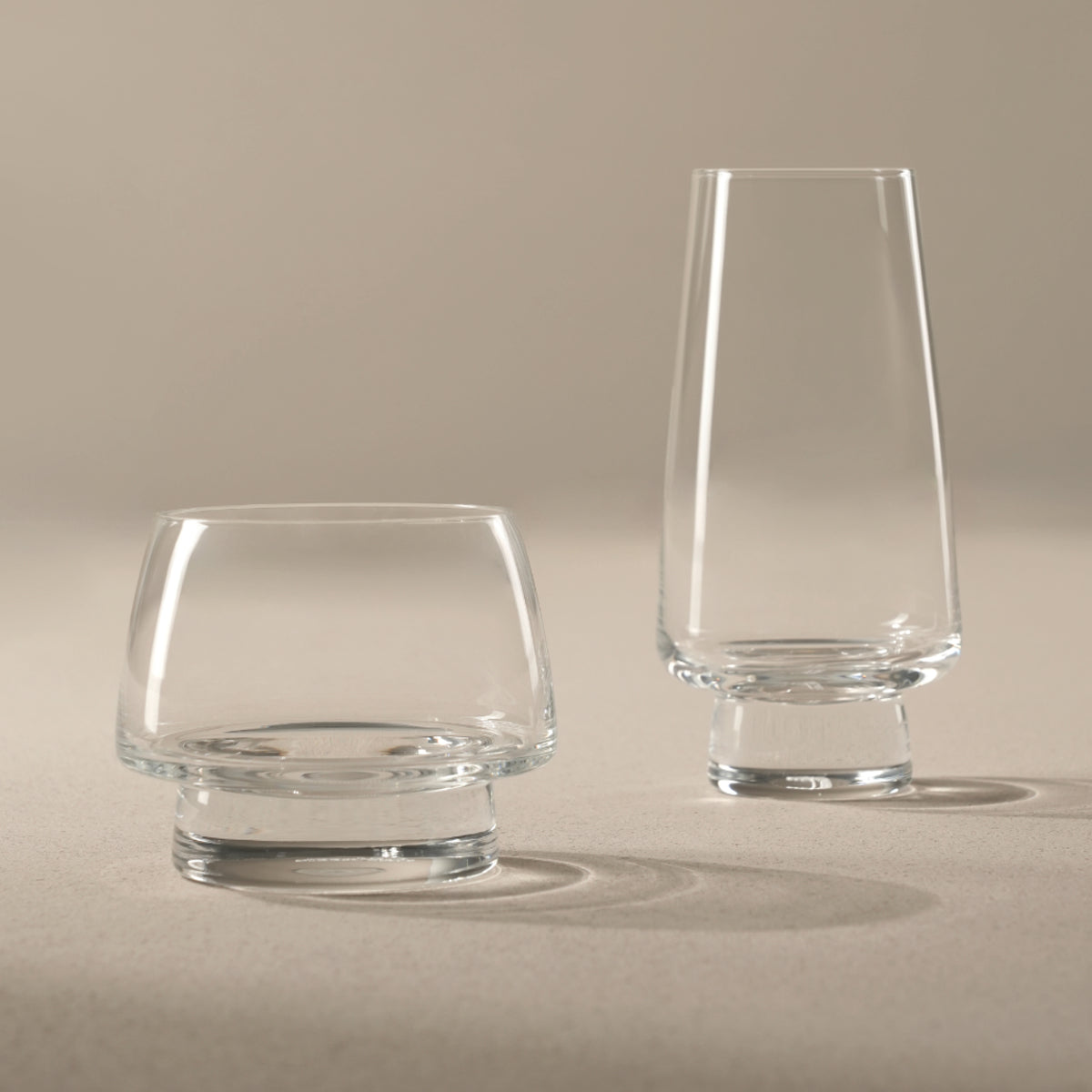 FOOTED HI BALL GLASS SET OF 4 - baobab