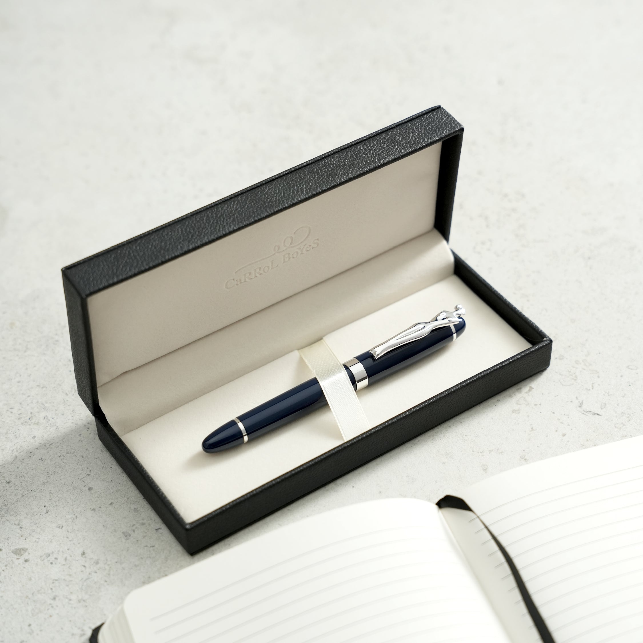 FOUNTAIN PEN - woman - silver - navy