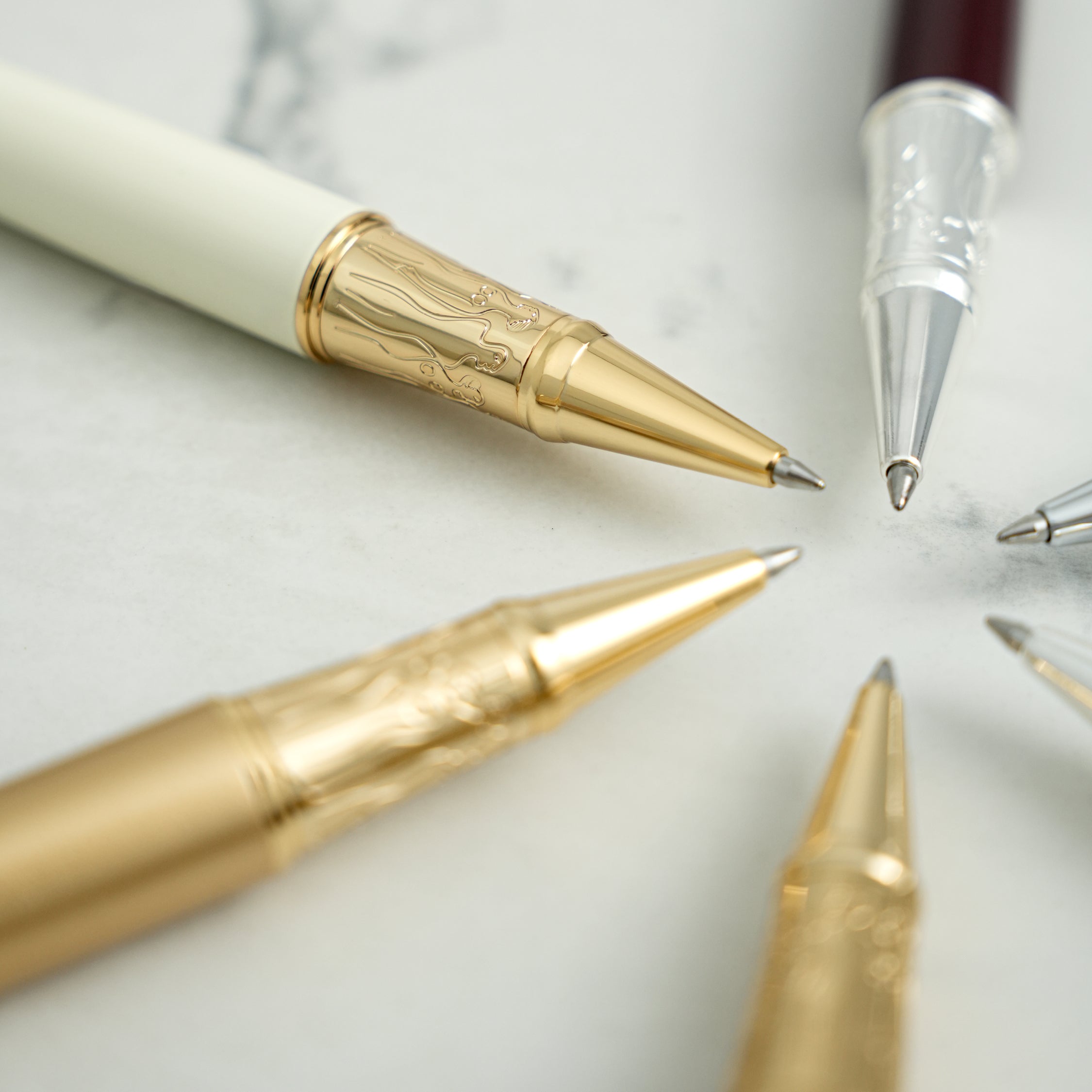 ROLLERBALL PEN - woman - gold - cream