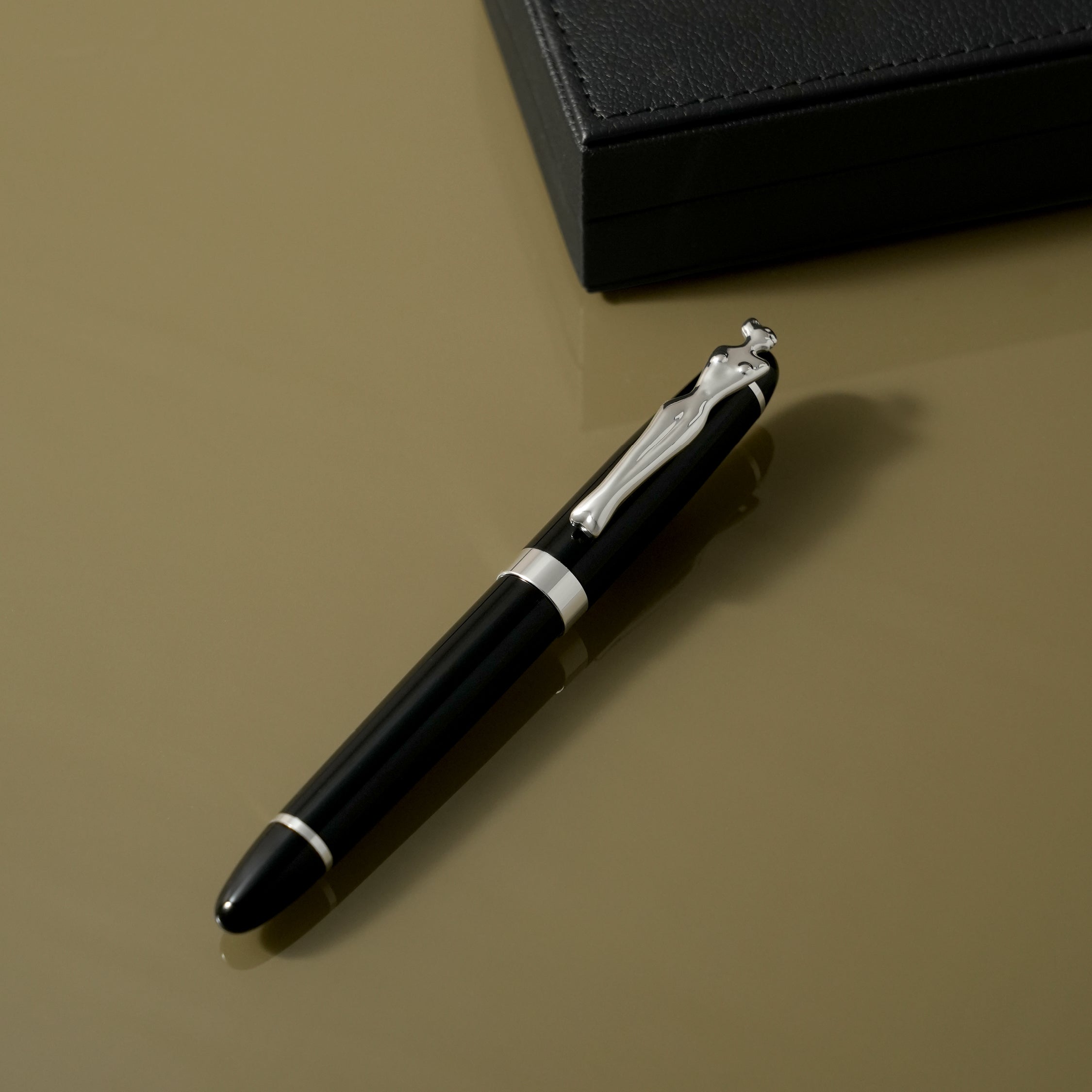 ROLLERBALL PEN - woman - silver - black