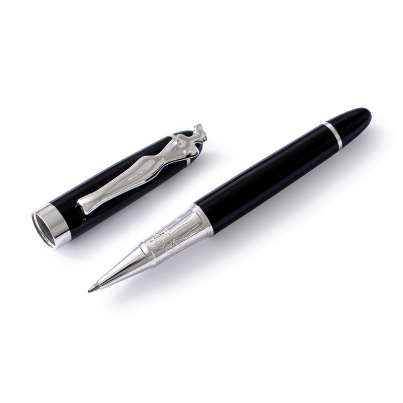 ROLLERBALL PEN - woman - silver - black