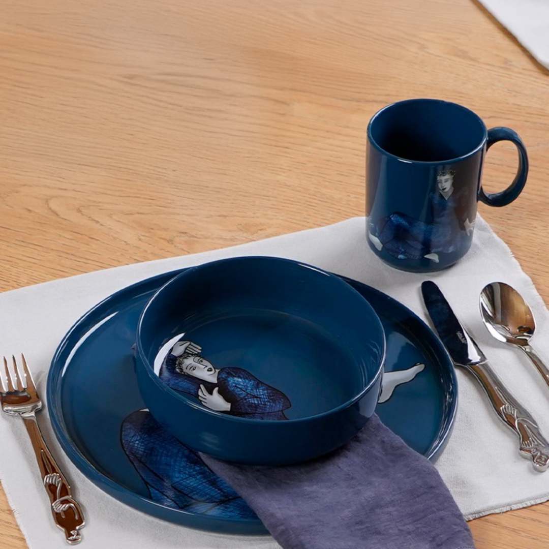 Mug Set Of 4 - Indigo Blues