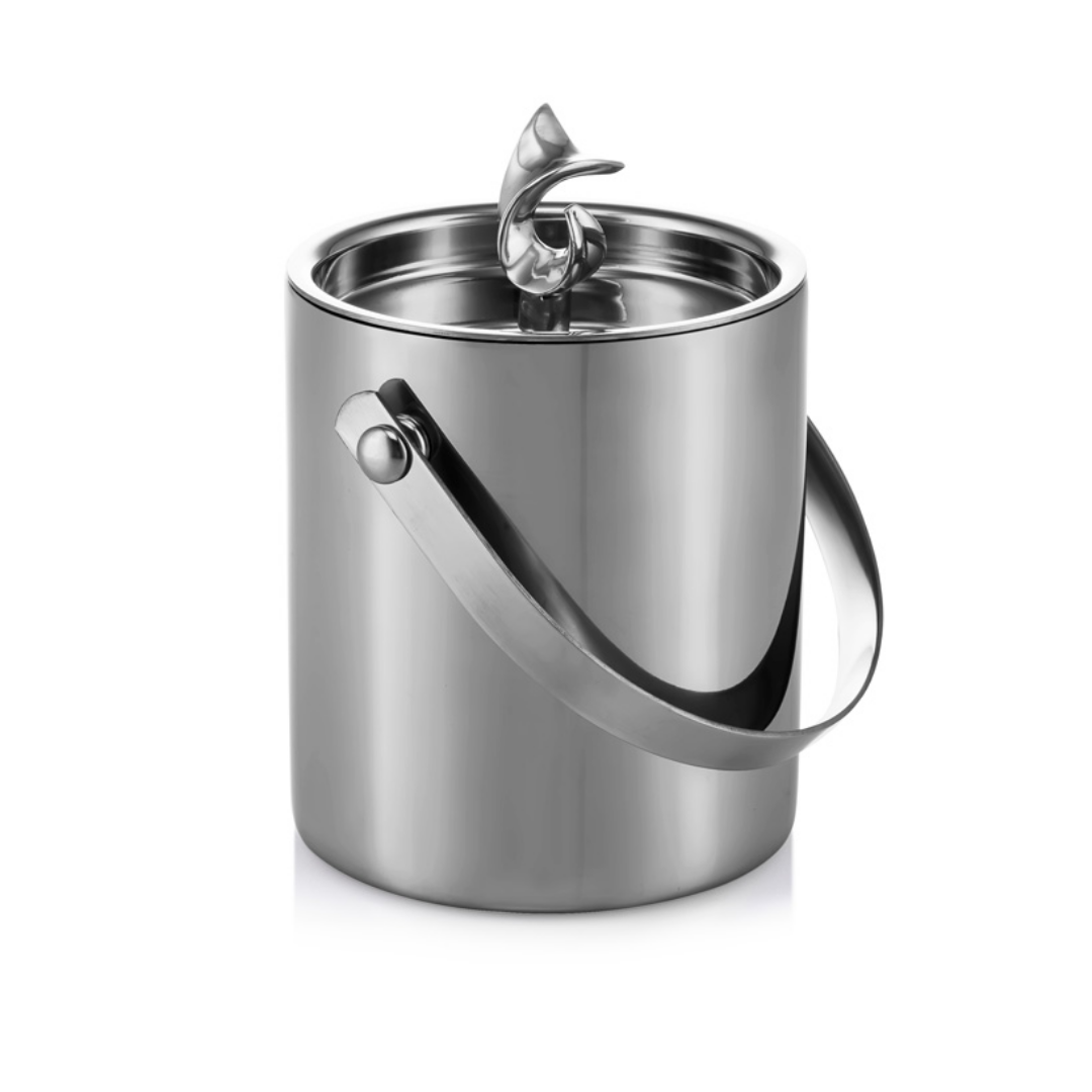 Ice Bucket With Handle - New Leaf