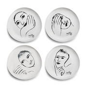 Dinner Plate Set Of 4 - Heritage Sketchbook Mix