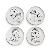 Side Plate Set Of 4 - Heritage Sketchbook Mix
