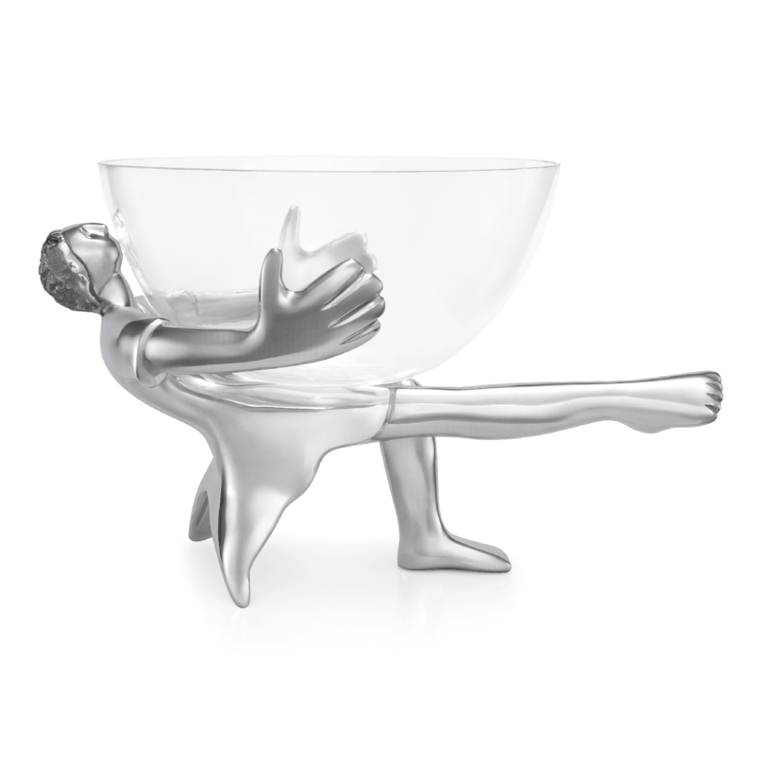 Glass Bowl And Stand - All Dressed Up