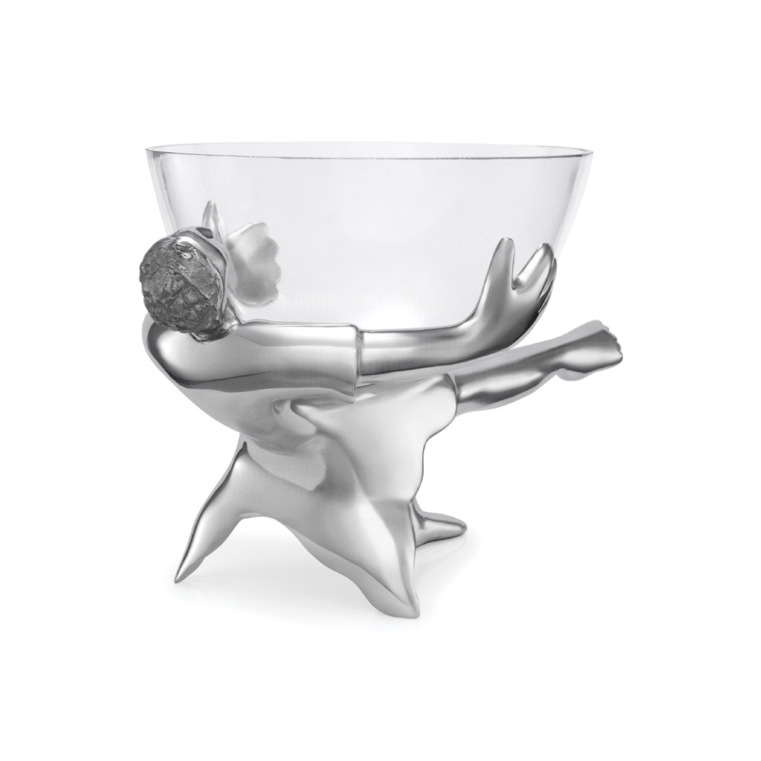 Glass Bowl And Stand - All Dressed Up