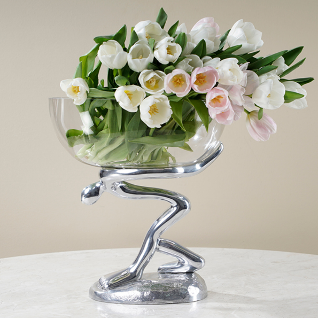 Glass Bowl And Stand - Atlas