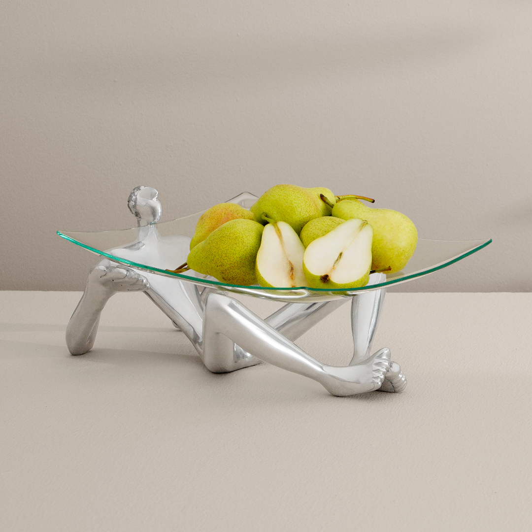 Glass Platter With Stand - On Show