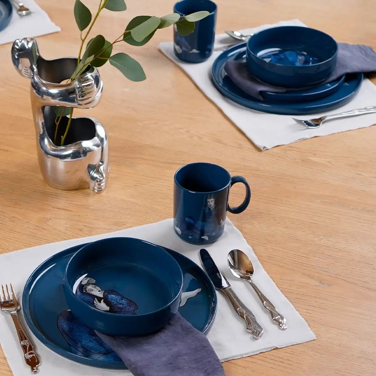 Side Plate Set Of 4 - Indigo Blues