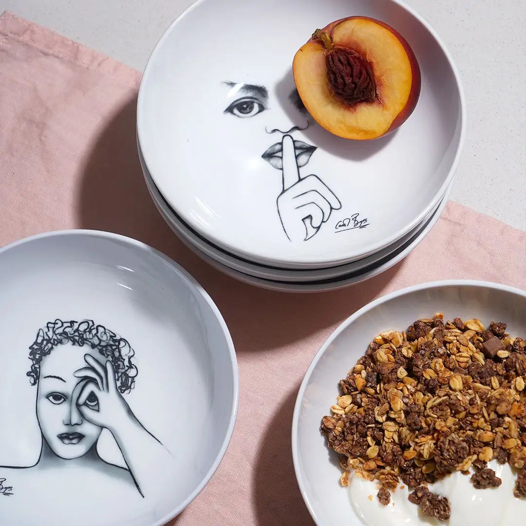 Cereal / Soup Bowl Set Of 4 - It'S A Secret!