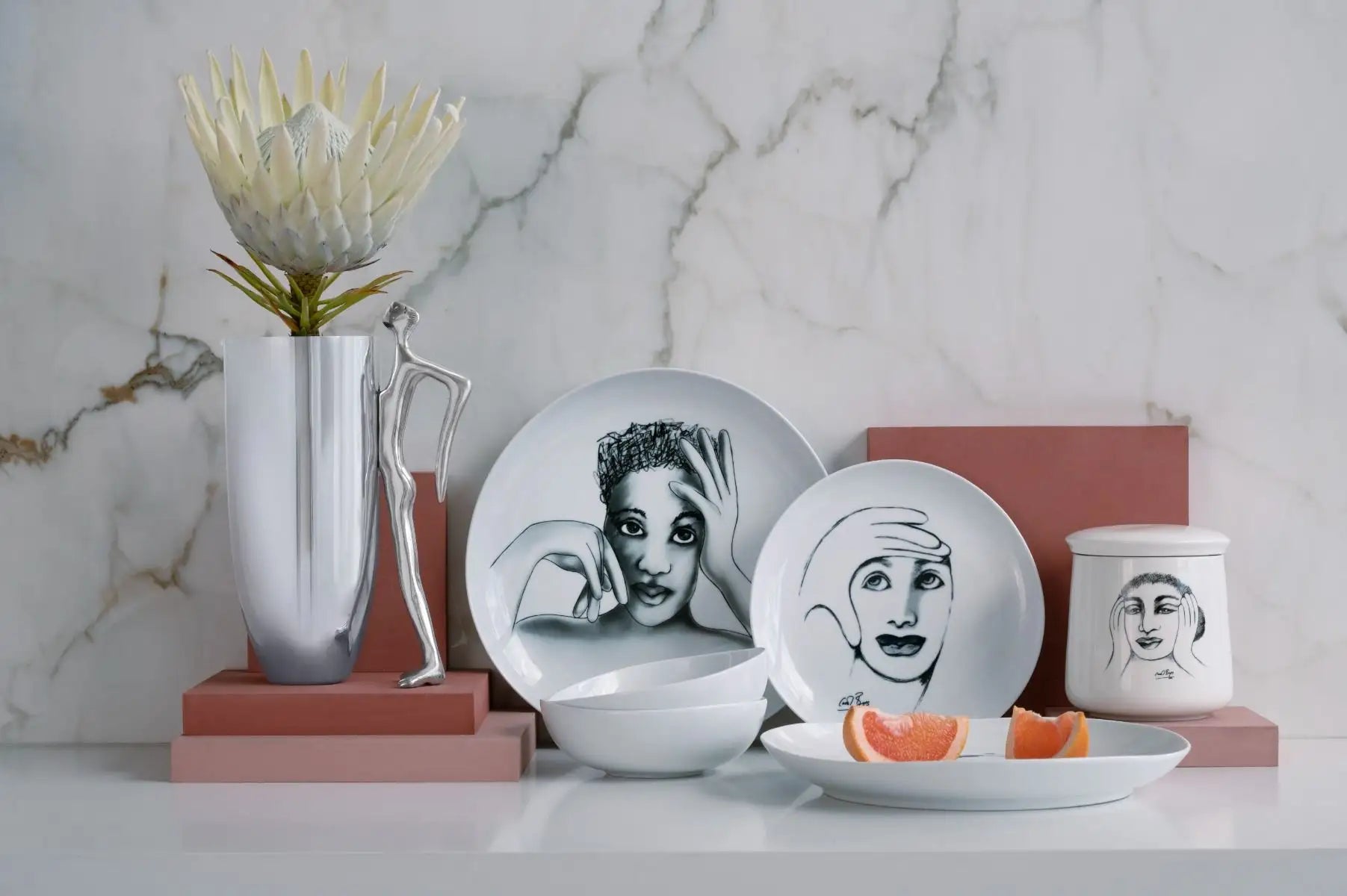 Side Plate Set Of 4 - In Vogue