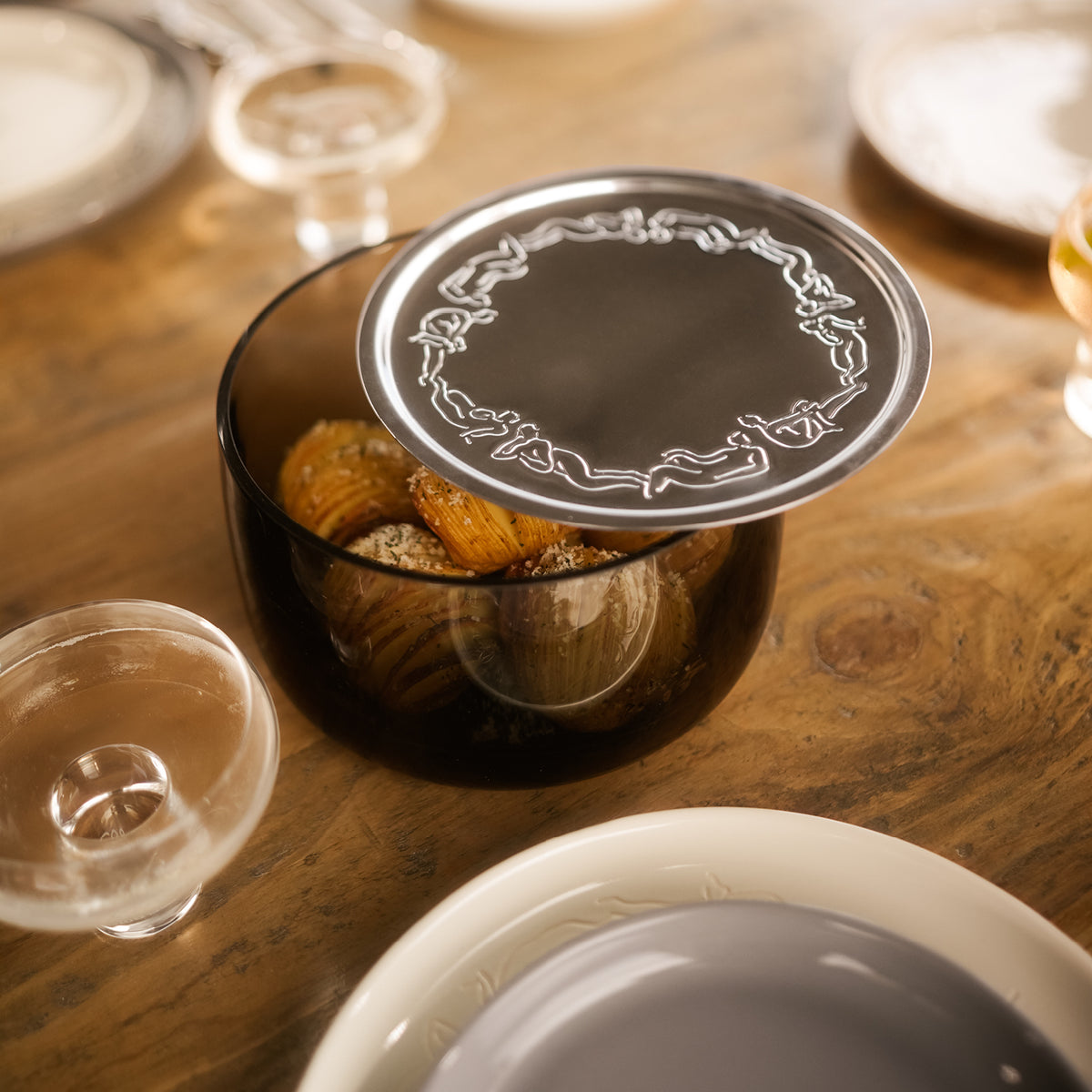 BOWL WITH LID MEDIUM - luxe loungers