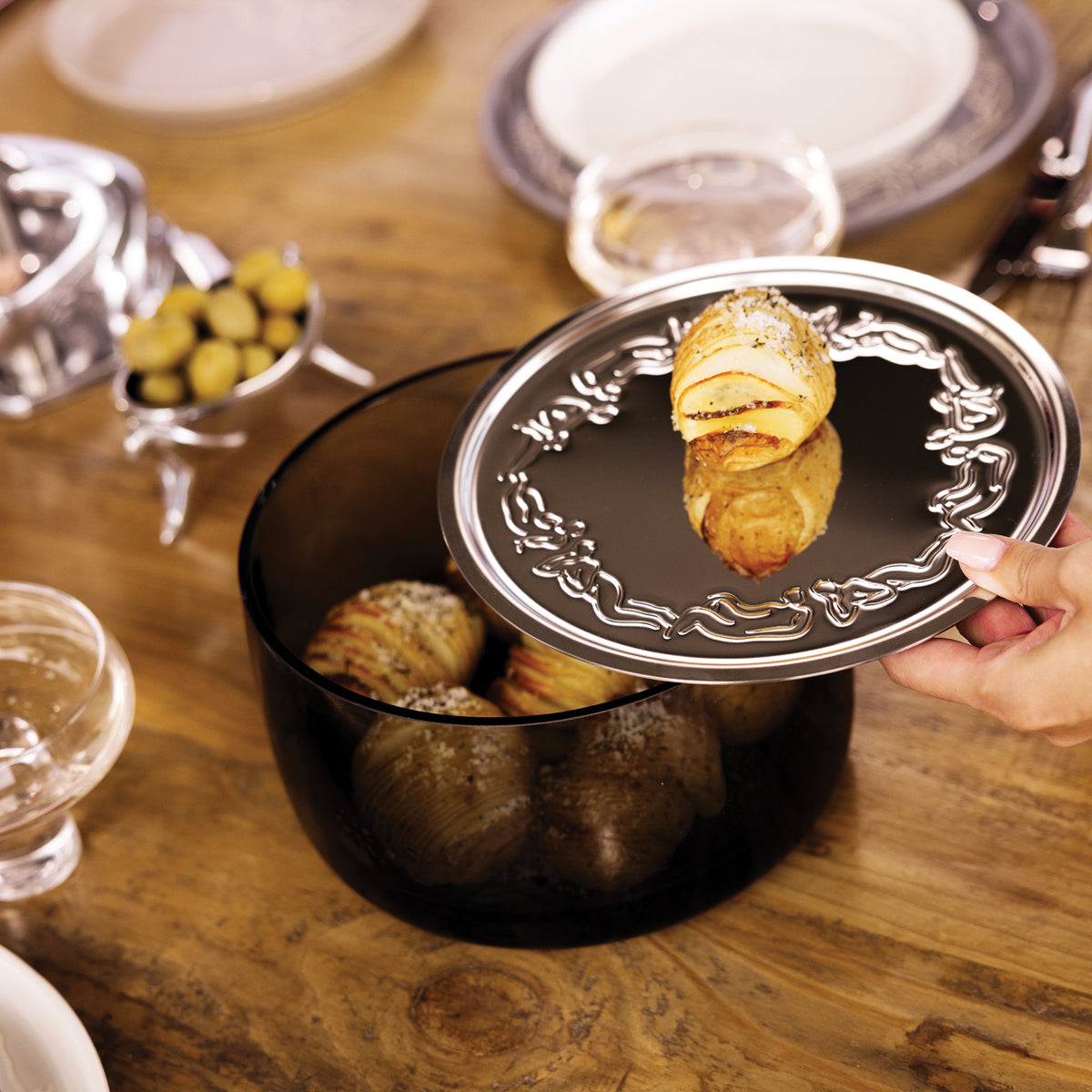 BOWL WITH LID MEDIUM - luxe loungers