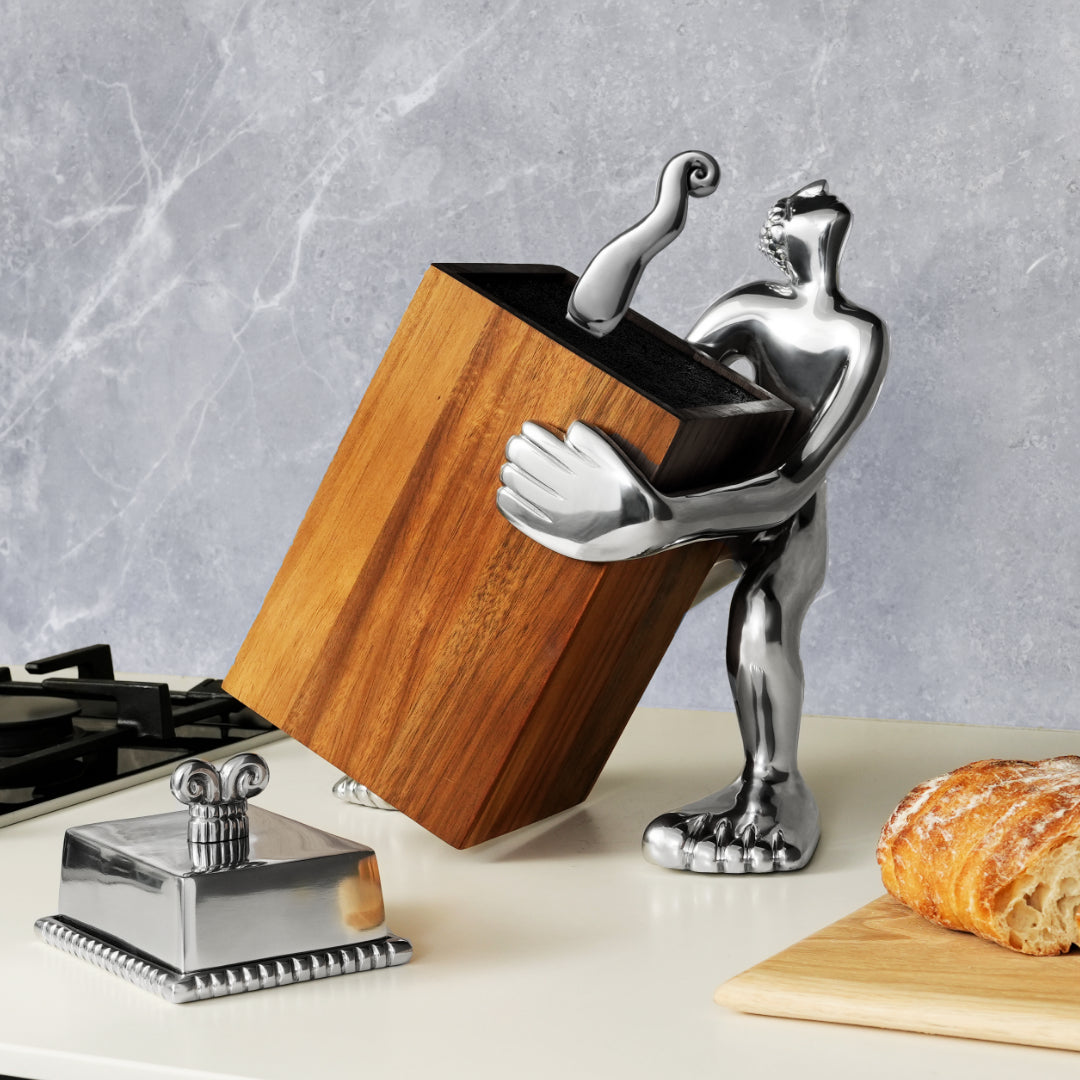Knife Block Holder - Look Sharp!